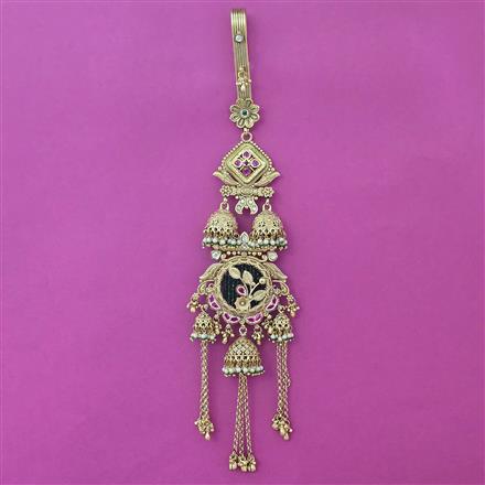 Antique Pearl Jhuda with Gold Plating