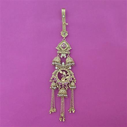 Antique Pearl Jhuda with Gold Plating