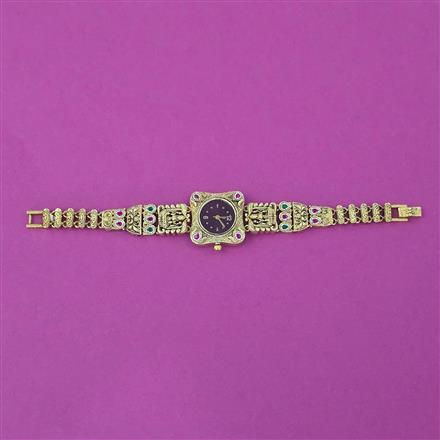 Antique Classic Watch with Matte Gold Plating