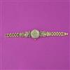 Antique Pearl Watch with Matte Gold Plating