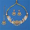 Antique Choker Necklace With Matte Gold Plating