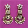 Antique Pearl Earring with Matte Gold Plating