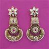 Antique Pearl Earring with Matte Gold Plating