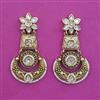 Antique Pearl Earring with Matte Gold Plating