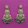 Antique Pearl Earring with Matte Gold Plating