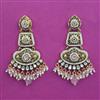 Antique Pearl Earring with Matte Gold Plating