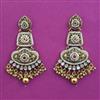 Antique Pearl Earring with Matte Gold Plating