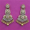 Antique Pearl Earring with Matte Gold Plating