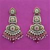 Antique Pearl Earring with Matte Gold Plating