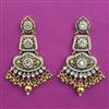 Antique Pearl Earring with Matte Gold Plating