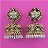 Antique Jhumki with Matte Gold Plating