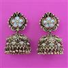 Antique Jhumki with Matte Gold Plating