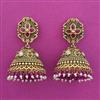 Antique Jhumki with Matte Gold Plating