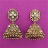 Antique Jhumki with Matte Gold Plating
