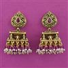 Antique Jhumki with Matte Gold Plating