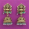 Antique Jhumki with Matte Gold Plating