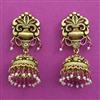 Antique Jhumki with Matte Gold Plating