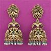 Antique Jhumki with Matte Gold Plating