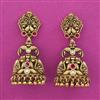 Antique Jhumki with Matte Gold Plating