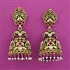 Antique Jhumki with Matte Gold Plating