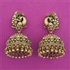 Antique Jhumki with Matte Gold Plating