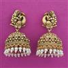 Antique Jhumki with Matte Gold Plating