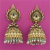 Antique Jhumki with Matte Gold Plating