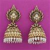 Antique Jhumki with Matte Gold Plating