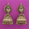 Antique Jhumki with Matte Gold Plating