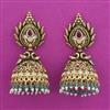 Antique Jhumki with Matte Gold Plating