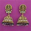 Antique Jhumki with Matte Gold Plating