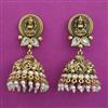 Antique Jhumki with Matte Gold Plating