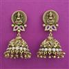 Antique Jhumki with Matte Gold Plating