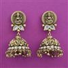 Antique Jhumki with Matte Gold Plating