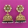Antique Jhumki with Matte Gold Plating