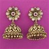 Antique Jhumki with Matte Gold Plating
