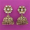 Antique Jhumki with Matte Gold Plating