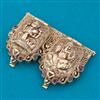 Antique Temple Sindoor Box with Matte Gold Plating