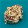 Antique Temple Sindoor Box with Matte Gold Plating