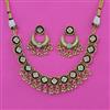 Antique Classic Necklace with Matte Gold Plating