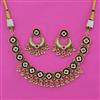 Antique Classic Necklace with Matte Gold Plating