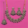 Antique Pearl Necklace with Mehndi Plating