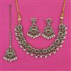 Antique Pearl Necklace with Mehndi Plating