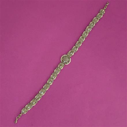 Antique Pearl Shishful with Mehndi Plating