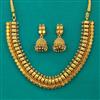 Antique Plain Gold Necklace with Matte Gold Plating