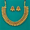 Antique Classic Necklace with Matte Gold Plating