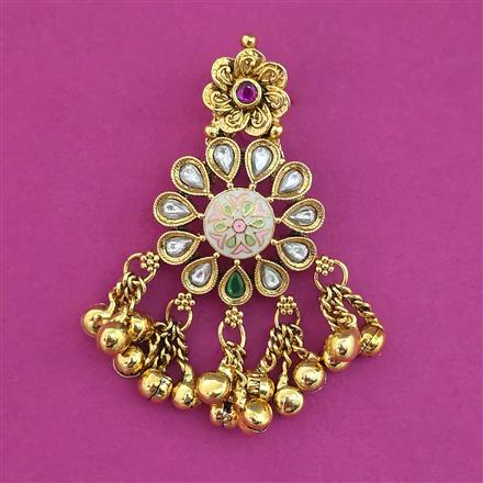 Antique Classic Hair Brooch with Gold Plating