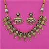 Antique Classic Necklace with Matte Gold Plating
