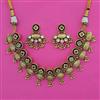 Antique Classic Necklace with Matte Gold Plating