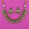 Antique Classic Necklace with Matte Gold Plating